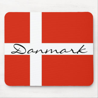 Danmark with Dannebrog Mouse Mat