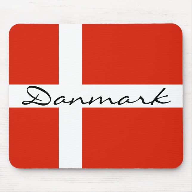 Danmark with Dannebrog Mouse Mat (Front)