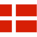 Dannebrog Photo Sculpture Decoration<br><div class="desc">The national flag of Denmark,  Dannebrog,  is red with a white Scandinavian cross that extends to the edges of the flag.</div>