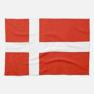 Dannebrog; The Official Flag of Denmark Tea Towel