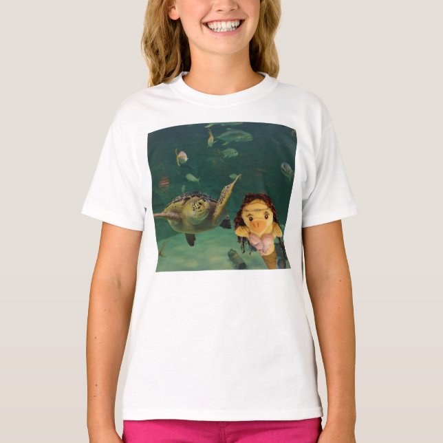 Danni the Mermaid underwater T-Shirt (Front)