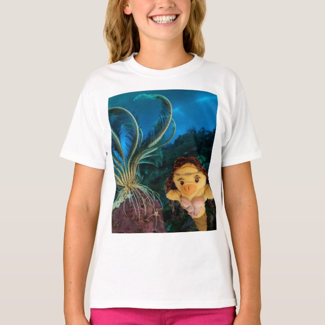 Danni the Mermaid underwater T-Shirt (Front)