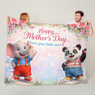 Danny and Dave, happy Mother's Day whimsical fleec Fleece Blanket