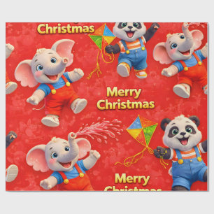 Danny and Dave Merry Christmas festive wrapping Paper