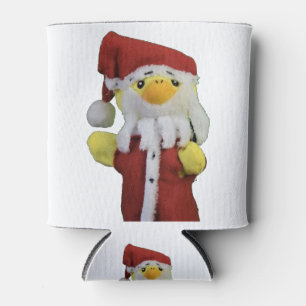 Danny Duck dresses as Santa Can Cooler