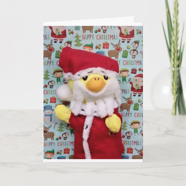 Danny Duck Santa Christmas Card (Front)