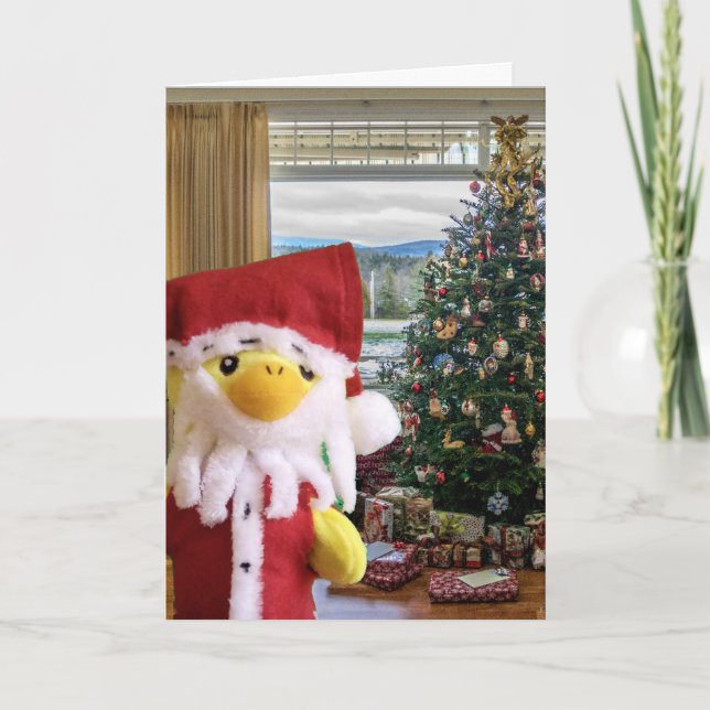 Danny Duck Santa Christmas Card (Front)