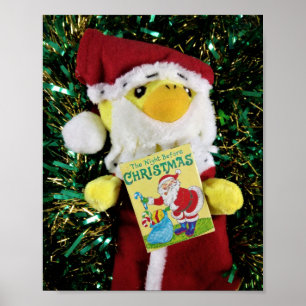 Danny Duck Santa Poster