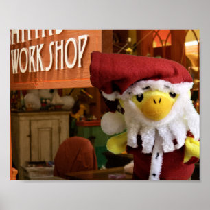 Danny Duck Santa.  Poster