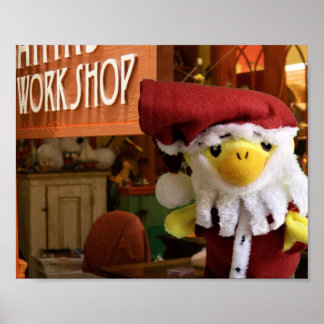 Danny Duck Santa. Poster