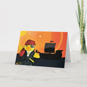 Danny Duck the Pirate Birthday card
