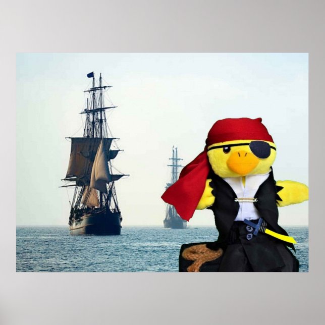 Danny Duck the Pirate. Poster (Front)