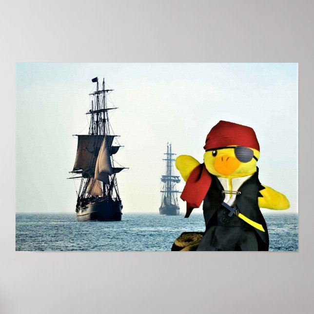 Danny Duck the Pirate. Poster (Front)