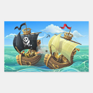 Danny Duck the Pirate Rectangular Sticker