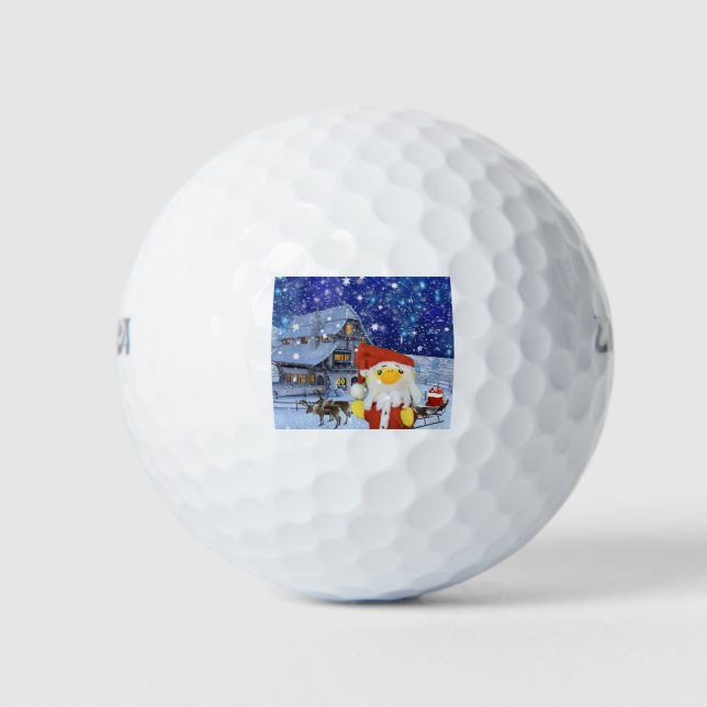 Danny Duck visits Santa Golf Balls (Front)