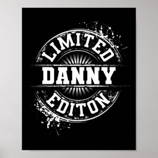 Danny Limited Edition Funny Personalised Name Joke Poster