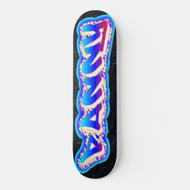 DANNY Personalised Customised Graffiti Skateboard (Front)