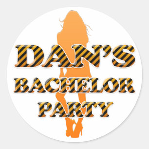 Dan's Bachelor Party Classic Round Sticker