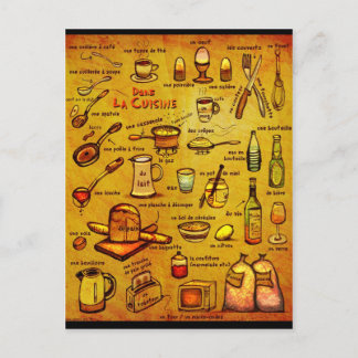 Dans La Cuisine - french vocab card