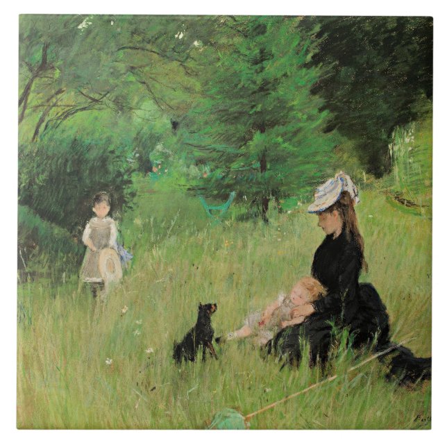 Dans le Parc by Berthe Tile (Front)