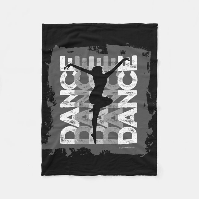 Danse et Lettres (Dance) Fleece Blanket (Front)