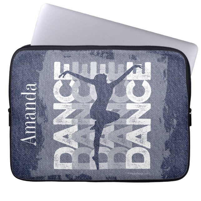 Danse et Lettres (Dance) Laptop Sleeve (Front)