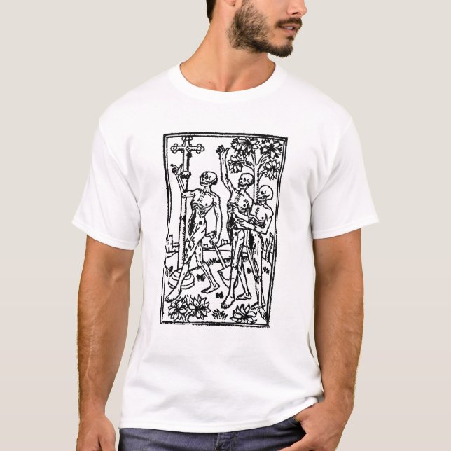 Danse Macabre T-Shirt, Memento Mori, Skeleton T-Shirt (Front)