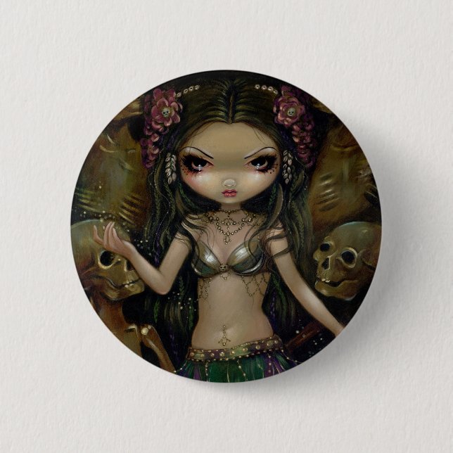 "Danse Macabre :  Tribal Fusion" Button (Front)
