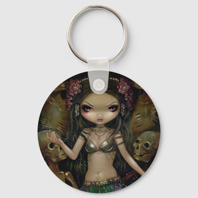 "Danse Macabre :  Tribal Fusion" Keychain (Front)