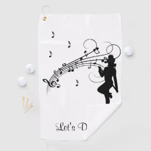 Danse to the Music Personalised Golf Towel