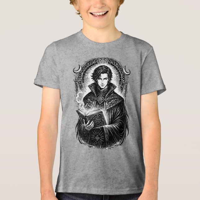 Dantalion Mind Weaver Illustration Tri-Blend Shirt (Front)