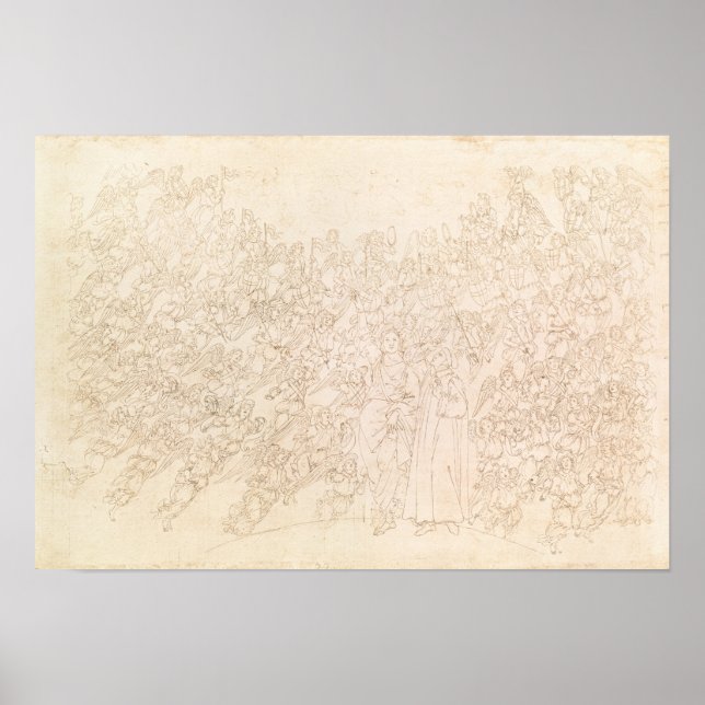 Dante and Beatrice, from Dante's `Divine Poster (Front)