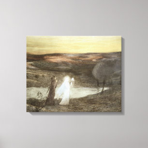 Dante and Beatrice, from 'L'Estampe Moderne', publ Canvas Print