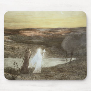 Dante and Beatrice, from 'L'Estampe Moderne', publ Mouse Mat