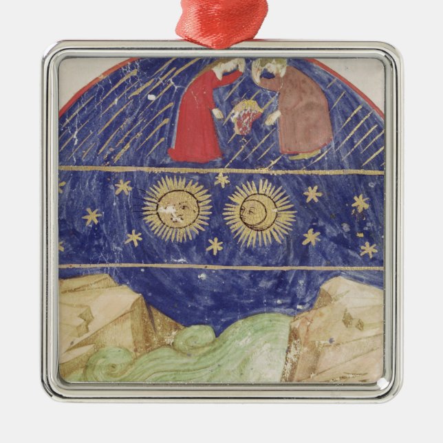 Dante and Beatrice Metal Tree Decoration (Front)