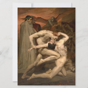 Dante and Virgil in Hell (by Bouguereau) Card