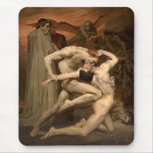 Dante and Virgil in Hell (by Bouguereau) Mouse Mat