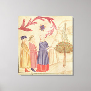 Dante and Virgil in the Terrestrial Paradise Canvas Print