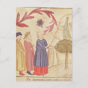 Dante and Virgil in the Terrestrial Paradise Postcard