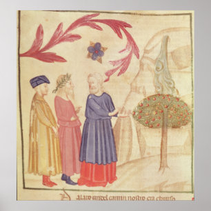 Dante and Virgil in the Terrestrial Paradise Poster