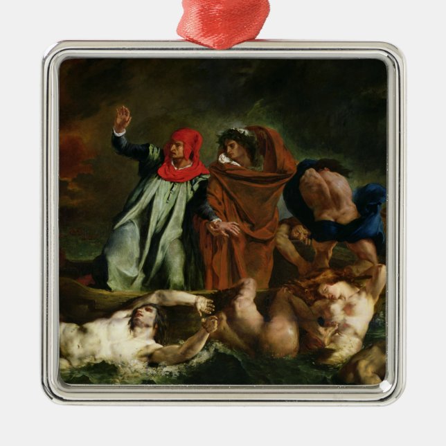 Dante  and Virgil  in the Underworld, 1822 Metal Tree Decoration (Front)