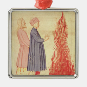 Dante and Virgil  recognise Ulysees Metal Tree Decoration