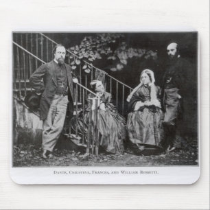 Dante, Christina, Frances and William Rossetti Mouse Mat