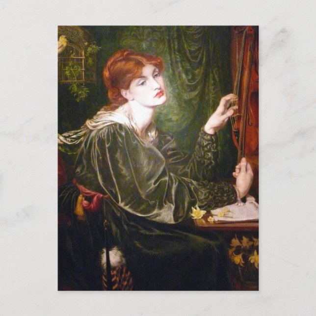 Dante Gabriel Rossetti Art Postcard (Front)