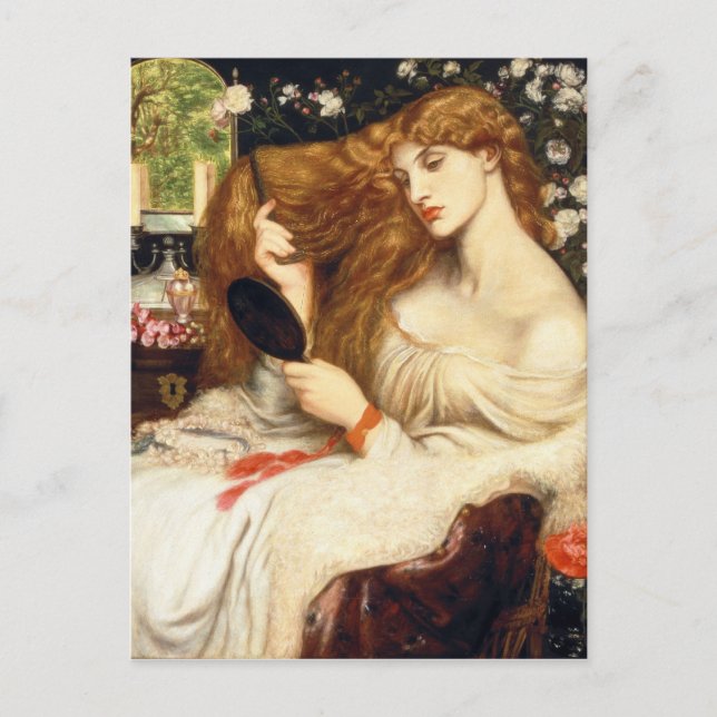 Dante Gabriel Rossetti Art Postcard (Front)