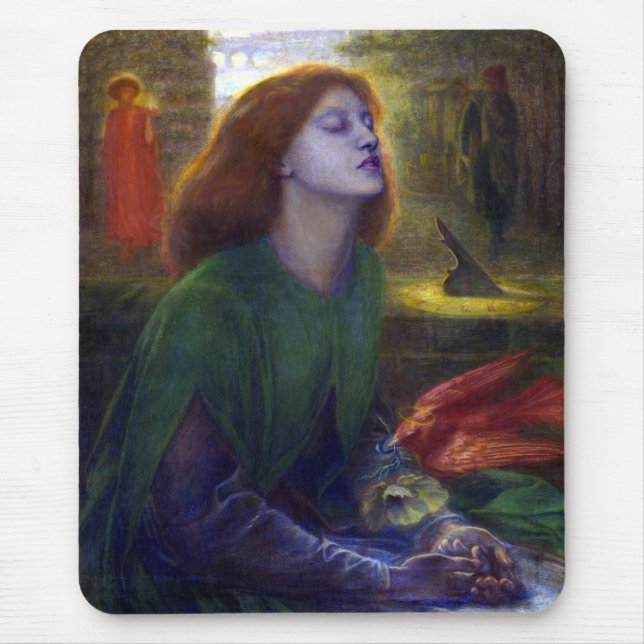 Dante Gabriel Rossetti Beata Beatrix Mouse Mat (Front)
