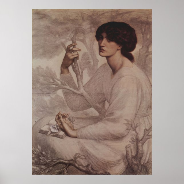 Dante Gabriel Rossetti - Daydream Poster (Front)