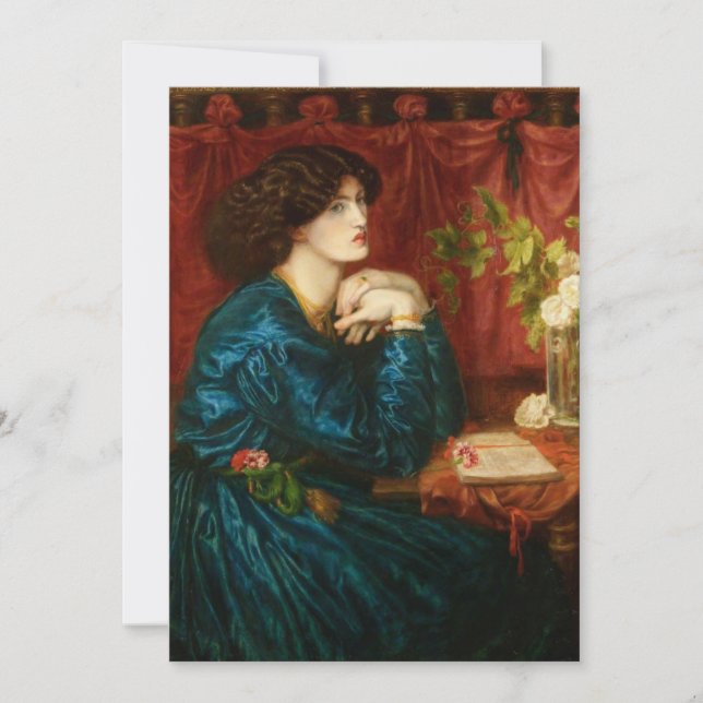 Dante Gabriel Rossetti - Mrs. William Morris Invitation (Front)