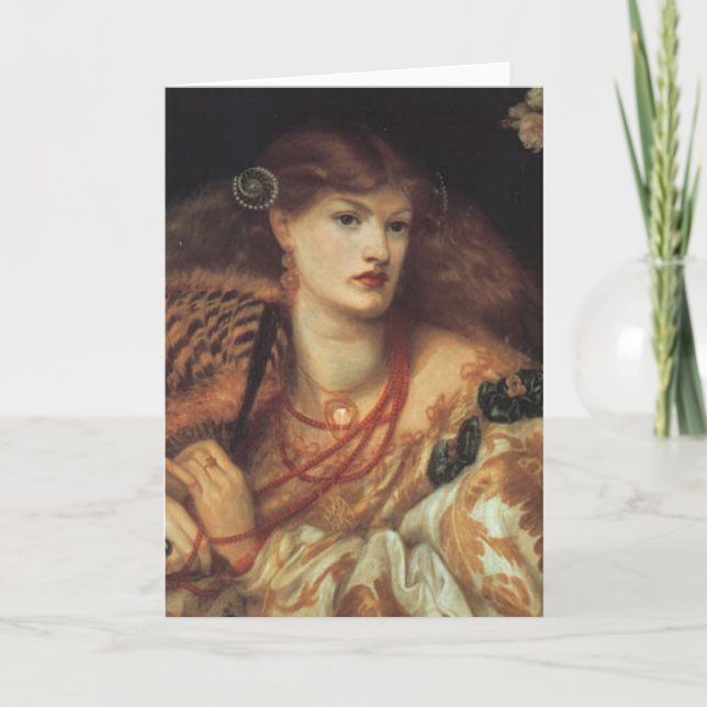 Dante Rossetti Monna Vanna Greeting Card (Front)
