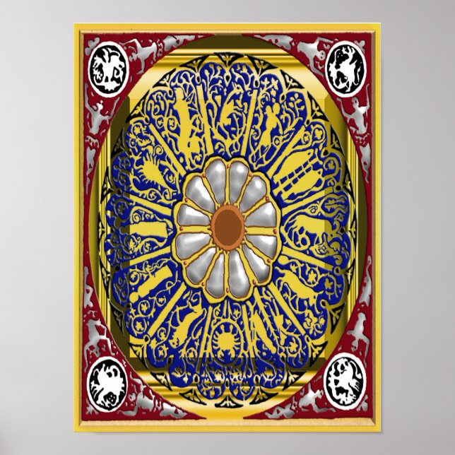 dante zodiac poster (Front)